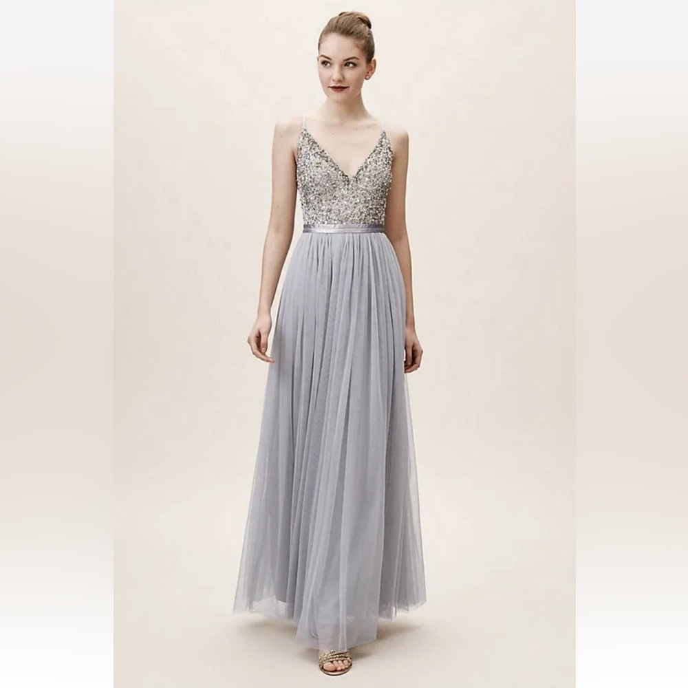BHLDN Avery Dress in Fog